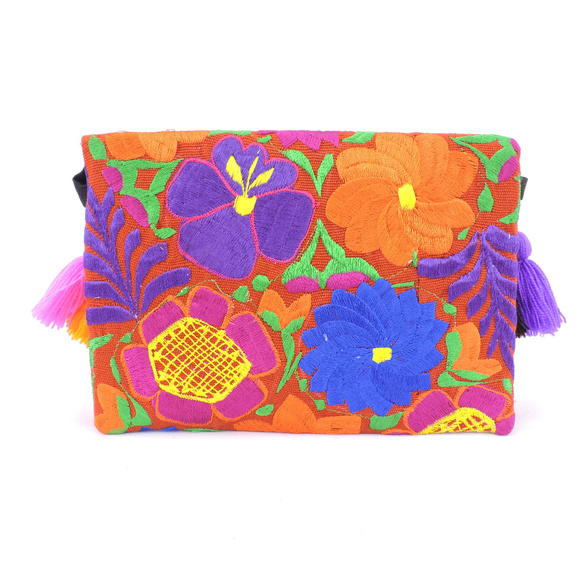 Handmade Boho Crossbody Purse Tassel Embroidered - Picture 2 of 3